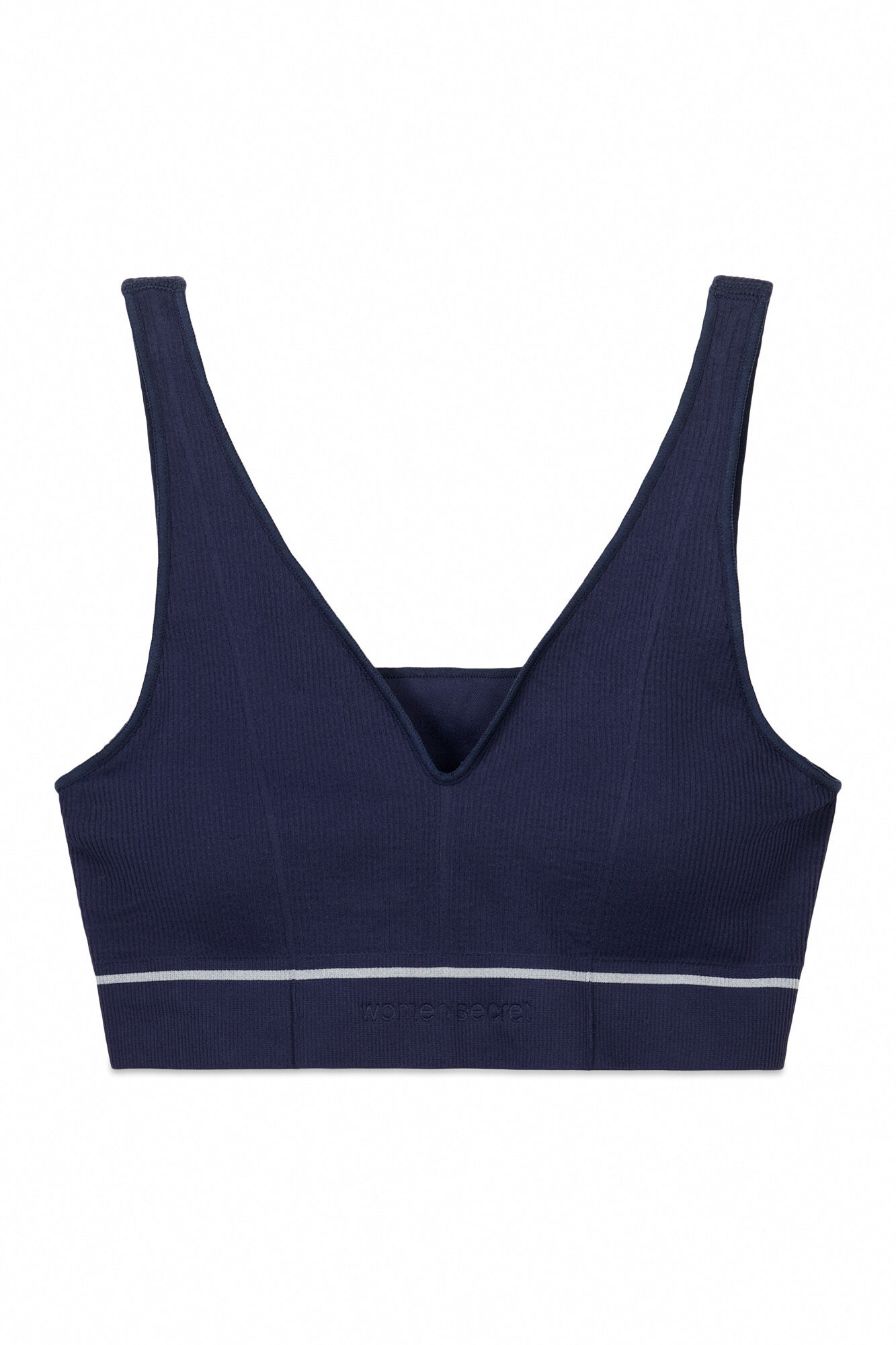 Women'secret Brasier de canal&eacute; azul sin costuras  azul