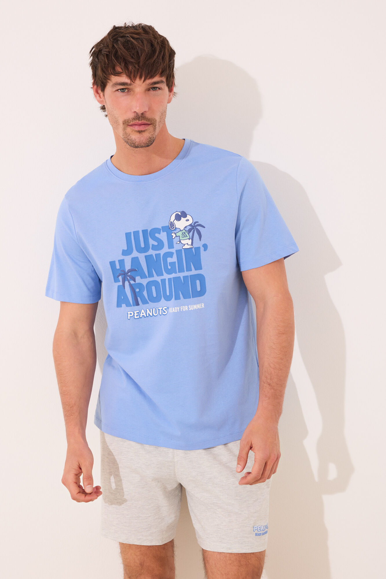 Women'secret Pijama de Snoopy azul claro azul