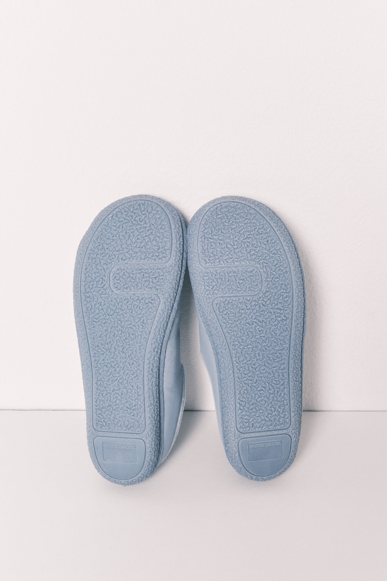 Women'secret Pantuflas acolchadas azul azul