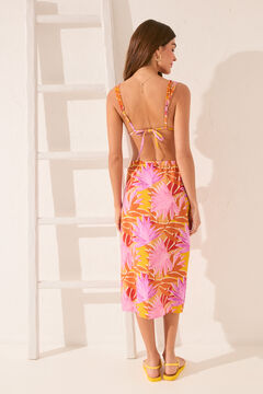 Womensecret Pareo midi con textura tropical estampado