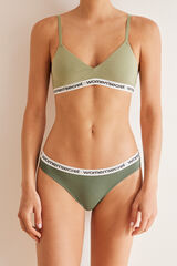 Women'secret Pack 3 panties cl&aacute;sicos algod&oacute;n logo blanco