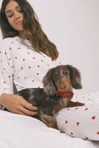 Women'secret Collar para perro con colgante de cerezas rojo