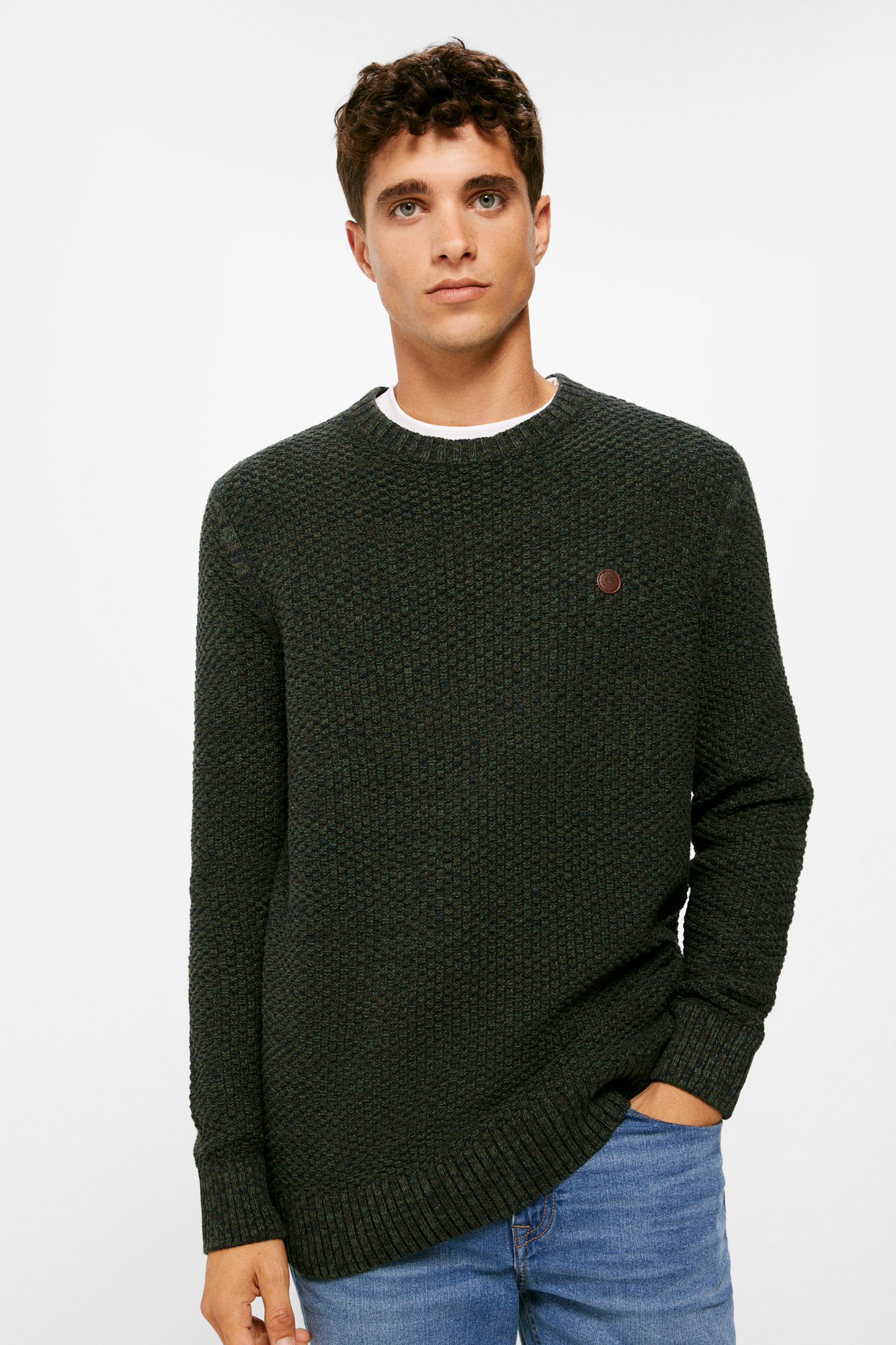 Sweater/pull Homme Springfield - Marque Jeune Urbaine, Matière Coton, Coupe Décontractée Et Intemporelle