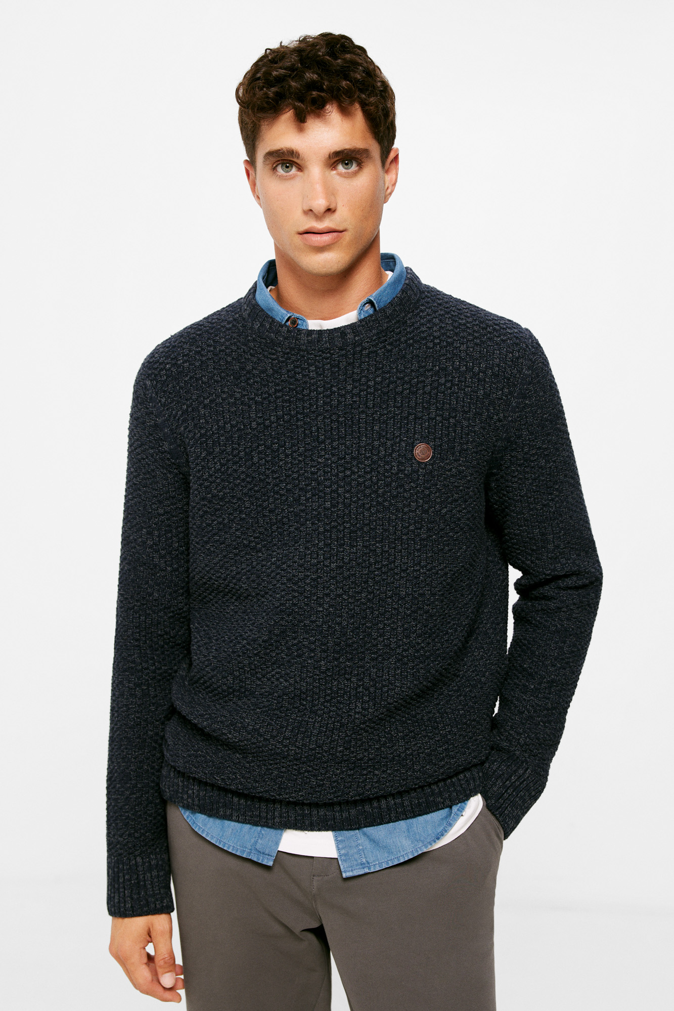 Springfield Suéter cárdigan, Arena, M para Hombre: : Moda