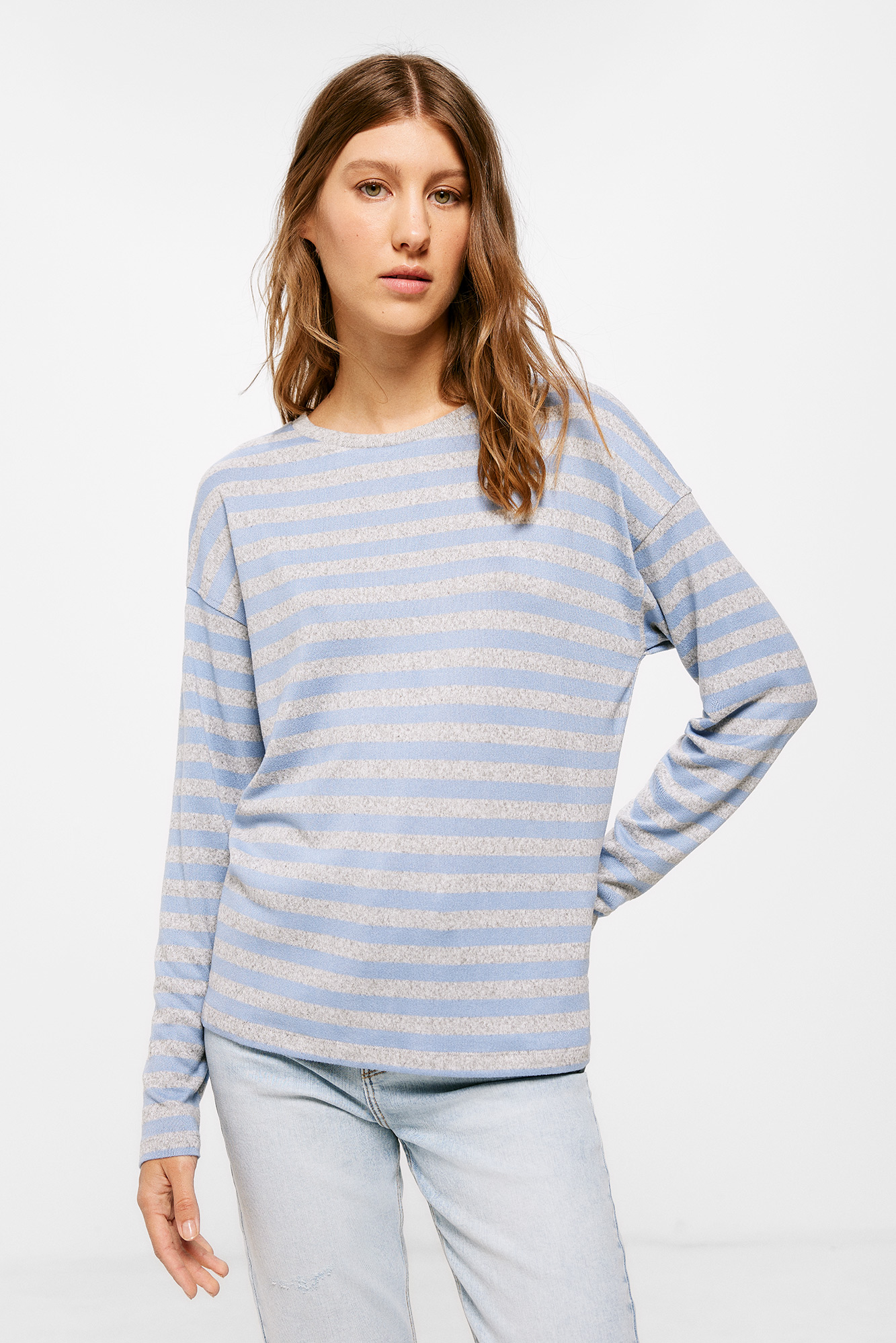 Playera Rayas Punto Cortado Playeras para mujer Springfield-MX