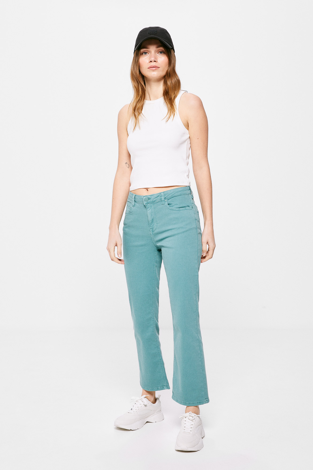 Jeans Mujer Springfield Jeans Cropped Mujer Jeans Slim Cropped