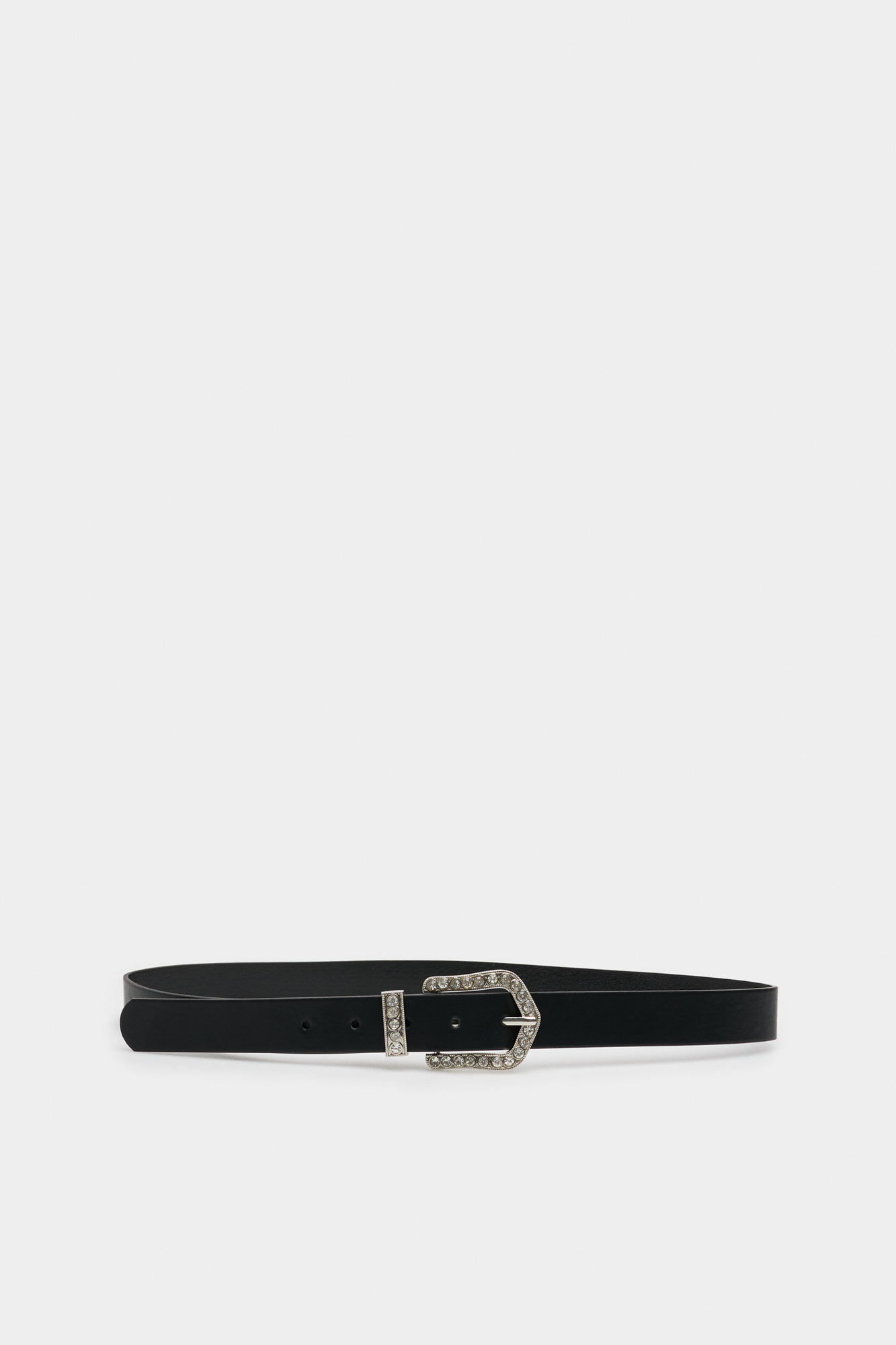 Cinturón De Cuero Para Mujer MGM Sky Of Stars - Negro, Hebilla Decorativa, 4 Cm Ancho