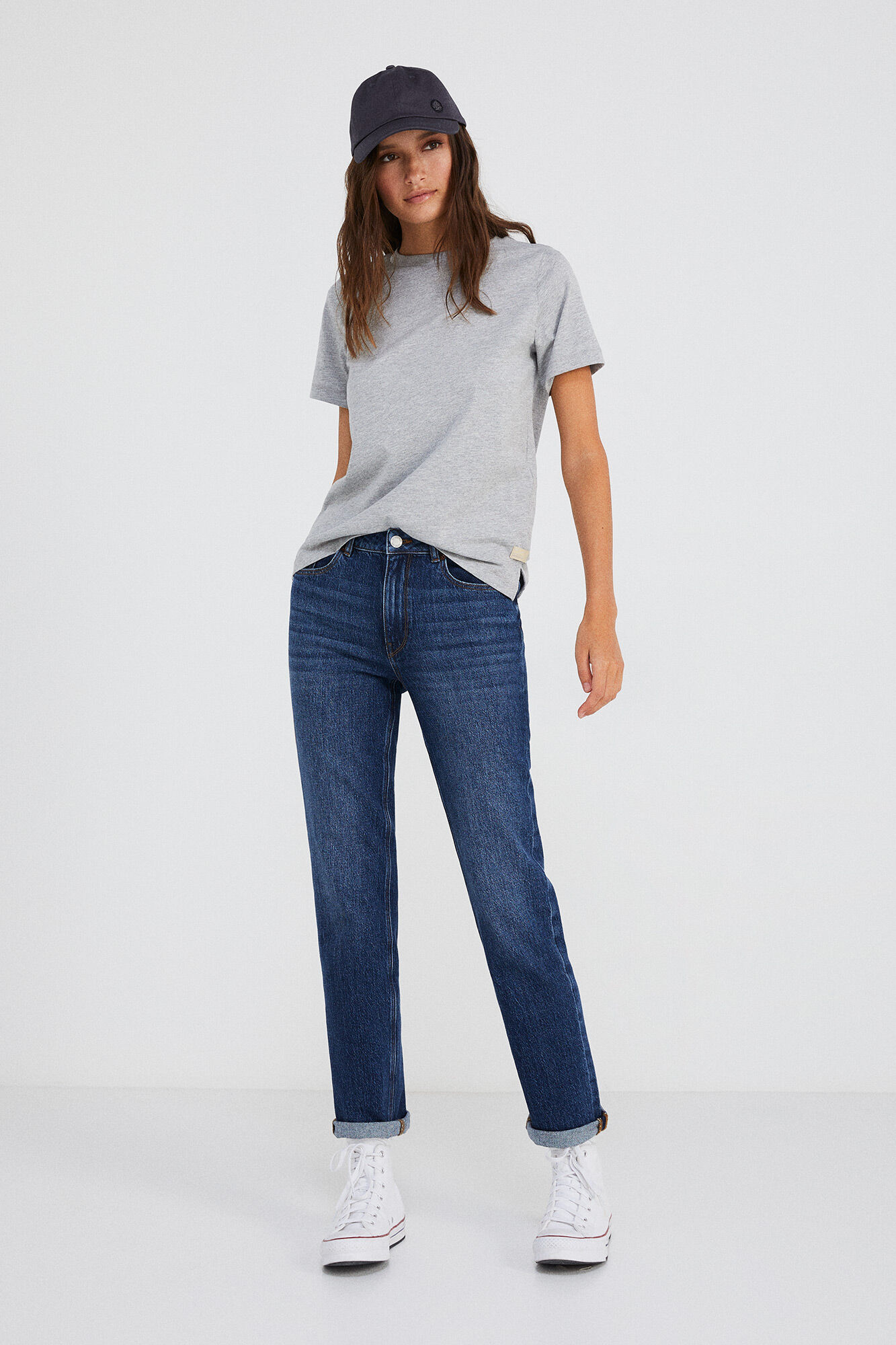 Jeans Straight Lavado Sostenible | Pantalones de mujer | Springfield-MX