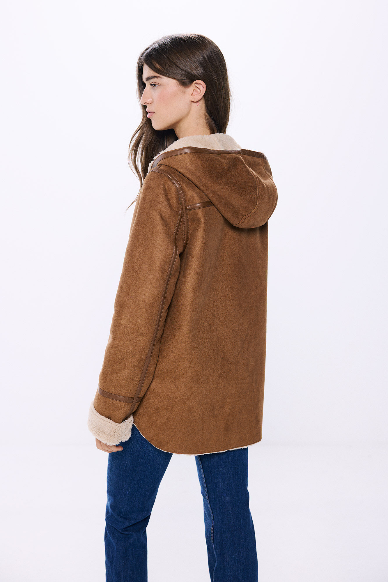 Abrigo Doble Faz Ver Abrigos De Stradivarius Cazadora Biker Doble