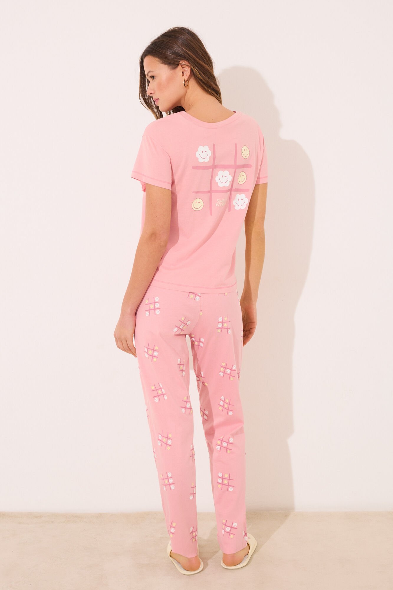 Tres Piezas Pijamas Importados Mujer Conjunto Pijama Manga Corta